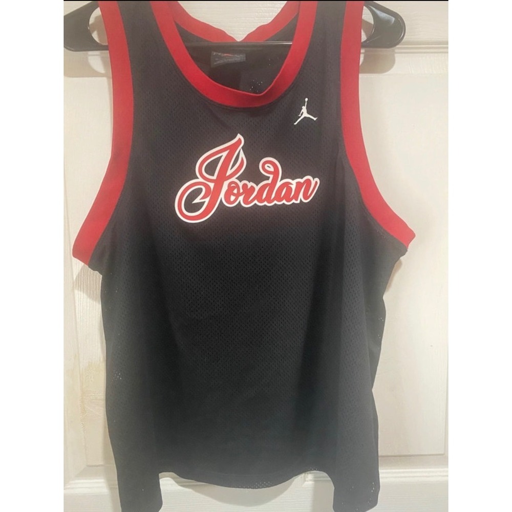 #208 Black Kids Jordan Brand Mesh Basketball Jersey 23 XL